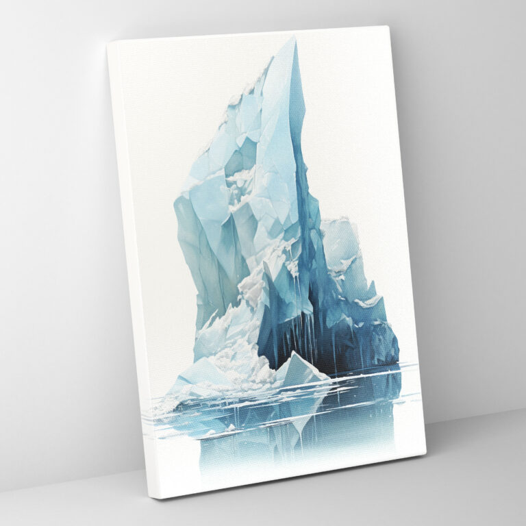 Climate Change Canvas Print - Iceberg, Canvas Wall Art, Wall Decoration, Iceberg Melting