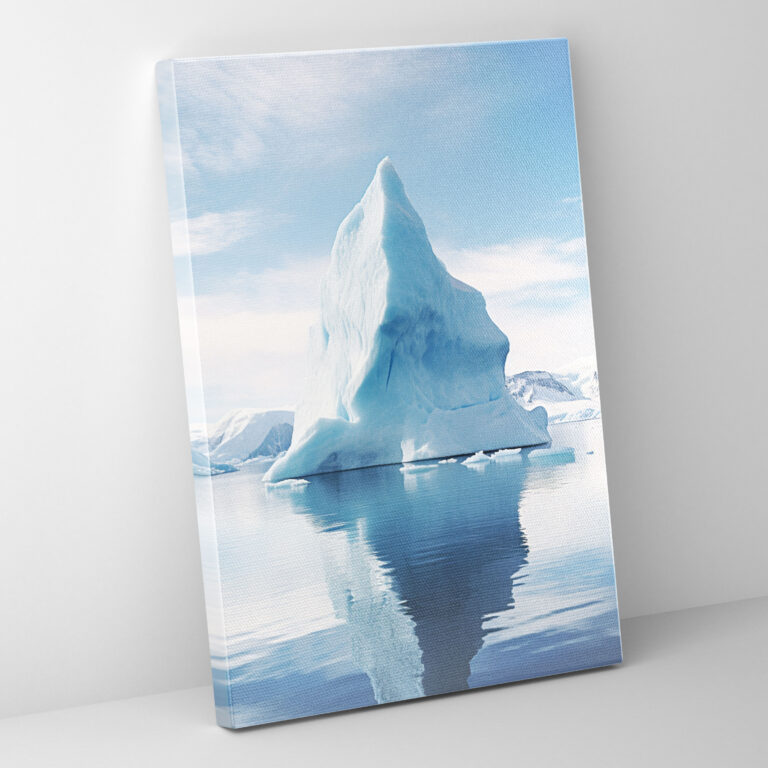 Aerial Iceberg Canvas Print - Iceberg, Canvas Wall Art, Wall Decoration, Magnificence