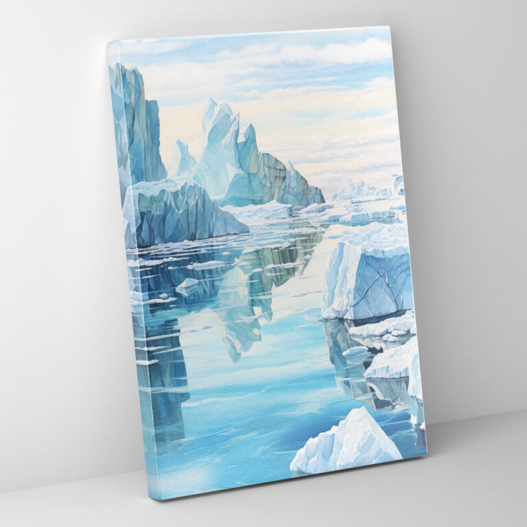 Iceberg Mosaic Canvas Print - Iceberg, Home Decoration, Delicate Details, Intricate Pattern