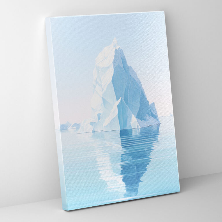 Reflecting Iceberg Canvas Print - Iceberg, Reflecting Iceberg, Wall Decoration, Wall Art