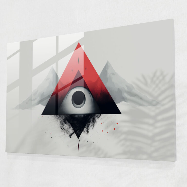 Illuminati Modern Art Glass Print - Illuminati, Glass Art, Mystery, Illuminati