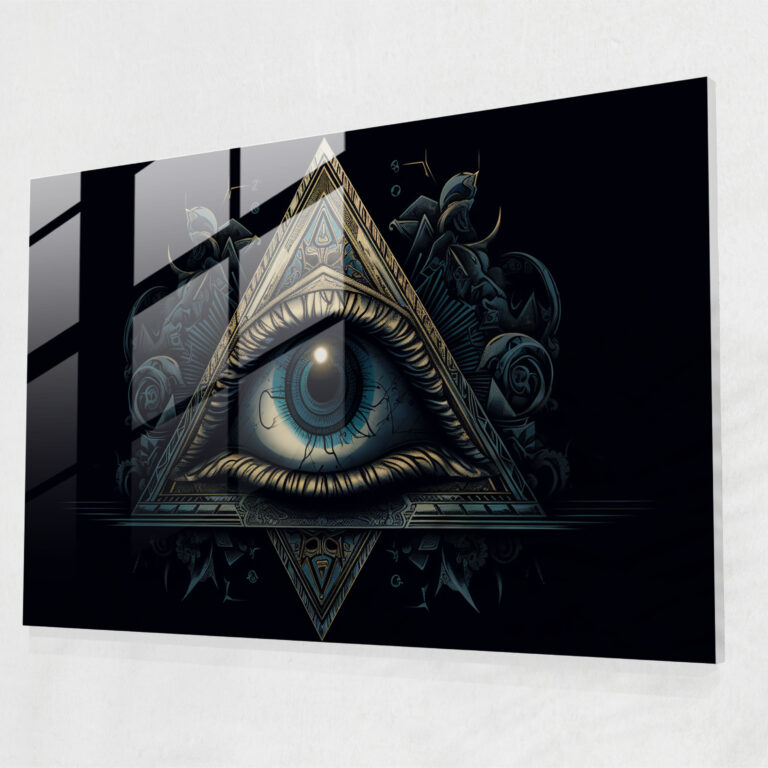 Abstract Illuminati Glass Print - Illuminati, Illuminati, Glass Print, Abstract Representation