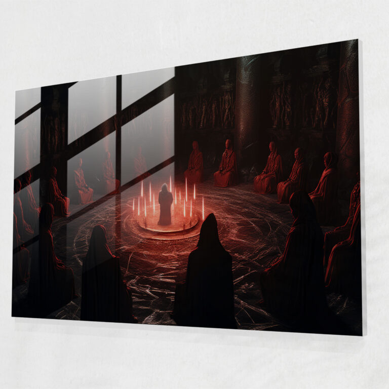 Secret Society Illuminati Glass Wall Art - Illuminati, Illuminati, Digital Artwork, Modern Art