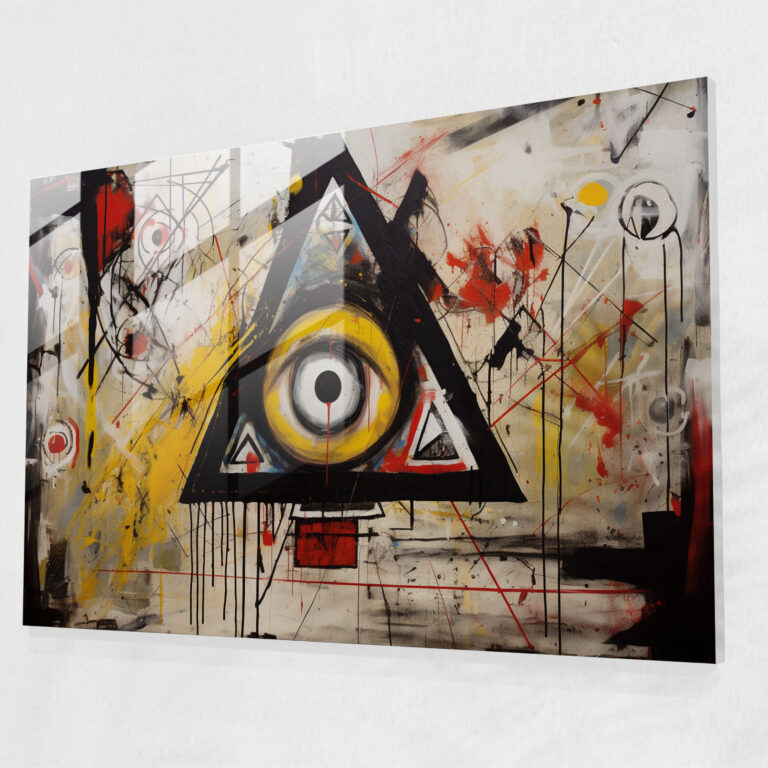 Enigmatic Illuminati Glass Art - Illuminati, Glass Art, Home Decoration, Dynamic Composition