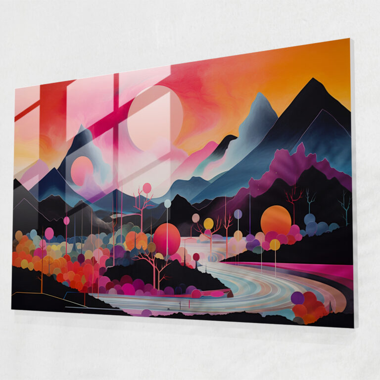 Esotericism Glass Print - Illuminati, Glass Wall Art, Glass Print, Geometric Shapes
