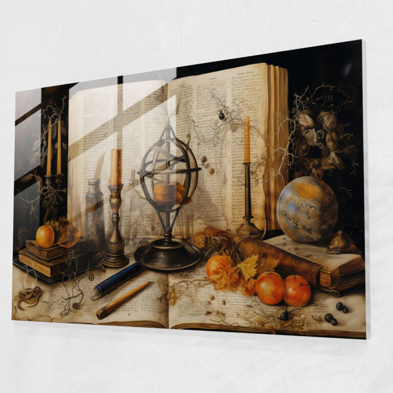Esotericism Glass Wall Art - Hidden Knowledge - Illuminati, Seekers Of Enlightenment, Wall Decoration, Immersive Experience