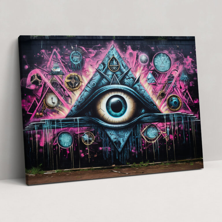 Illuminati Wall Decoration - Illuminati, Canvas Wall Art, Vibrant, Wall Decoration