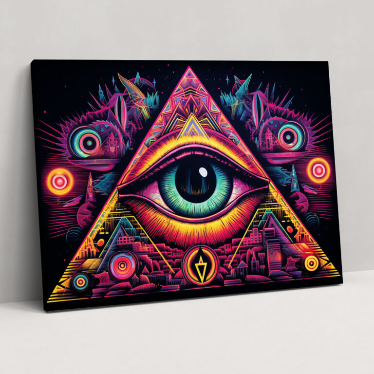 Illuminati Wall Art - Illuminati, Wall Decoration, Canvas Print, Collage