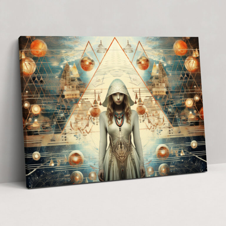 Illuminati Canvas Print - Illuminati, Futuristic Elements, Intricate Mix, Futuristic
