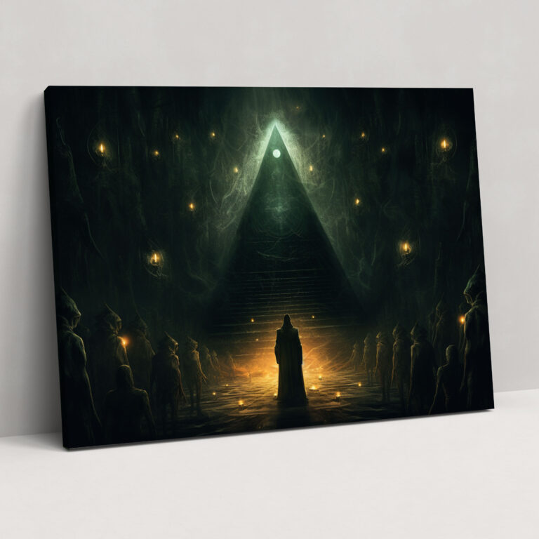 Illuminati Ritual Wall Art - Illuminati, Wall Art, Ritual, Canvas Print