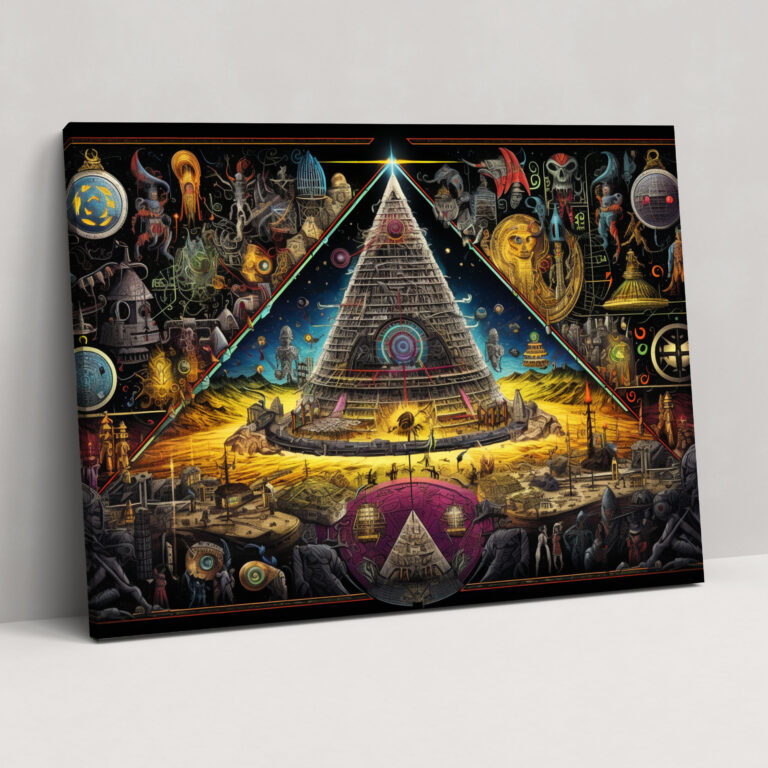 Illuminati Conspiracy Theory Canvas Print - Illuminati, Canvas, Home Decoration, Hidden Agendas