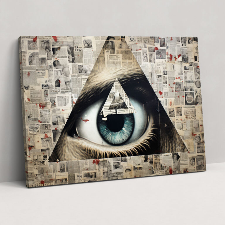 Illuminati Wall Art - Illuminati, Hidden Messages, Canvas Print, Mysteries