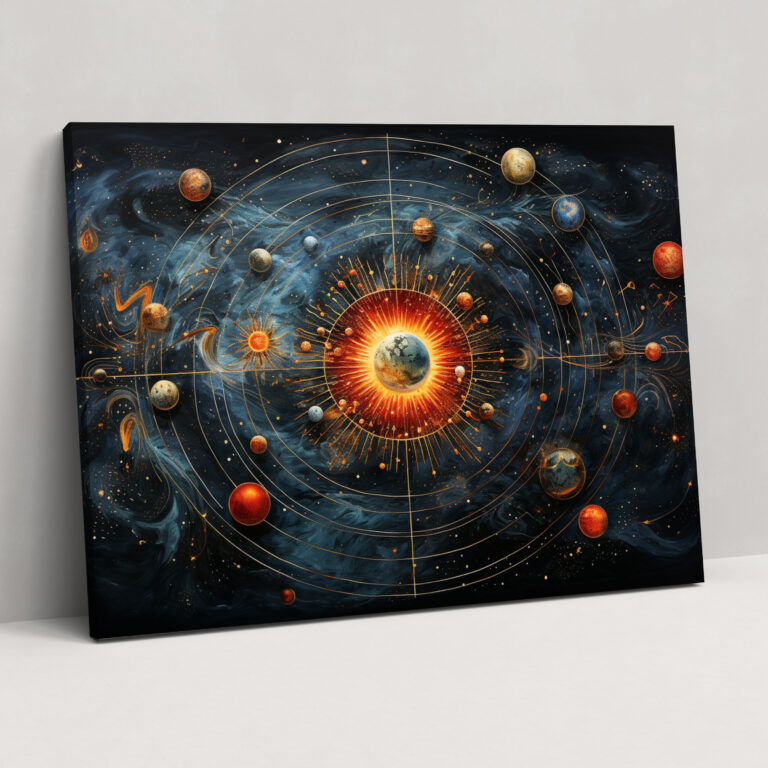 Esotericism Wall Art: Cosmic Connections - Illuminati, Cosmic Connections, Esotericism, Canvas Print