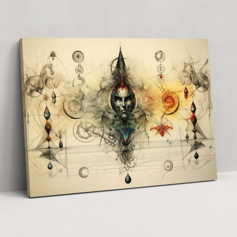 Esotericism Canvas Print: Soul Transmutation - Illuminati, Canvas, Home Decoration, Ancient Symbols