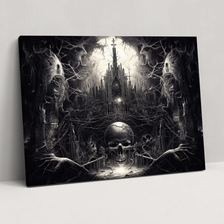 Esotericism Wall Art: Mystical Narrative - Illuminati, Esotericism, Captivating Visual Story, Canvas