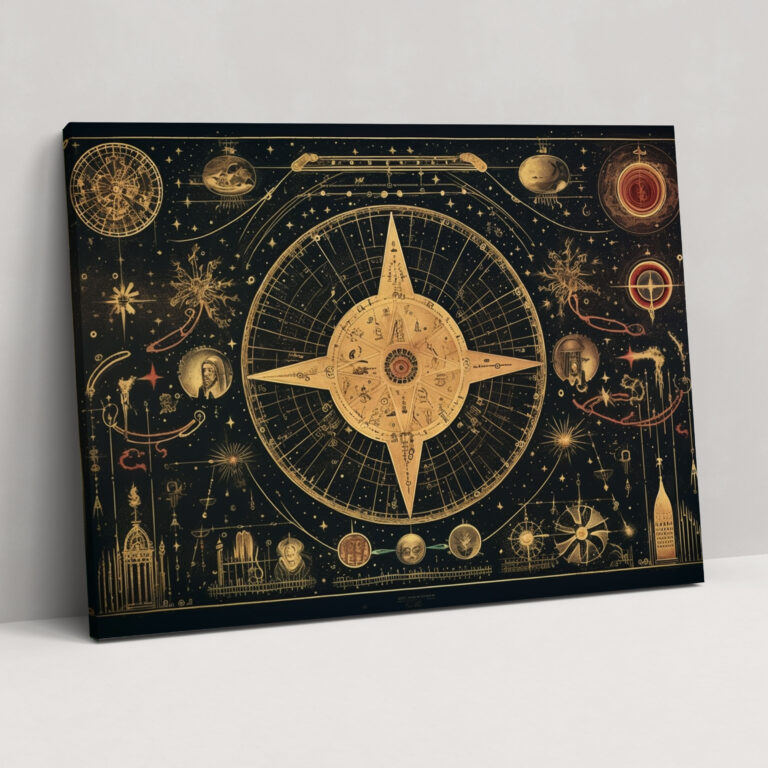 Esotericism Vintage Wall Art - Illuminati, Wall Art, Esotericism, Home Decoration
