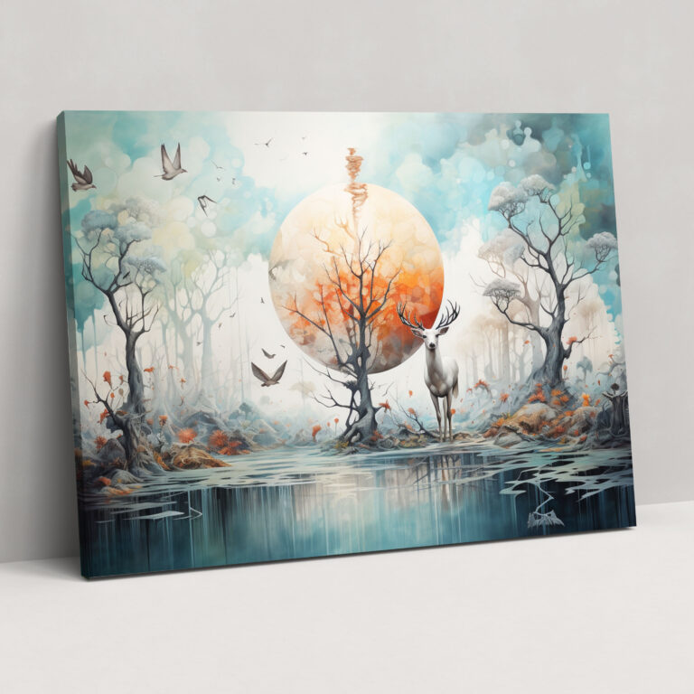 Esotericism Ethereal Canvas Print - Illuminati, Wall Decoration, Dreams And Reality, Home Decoration