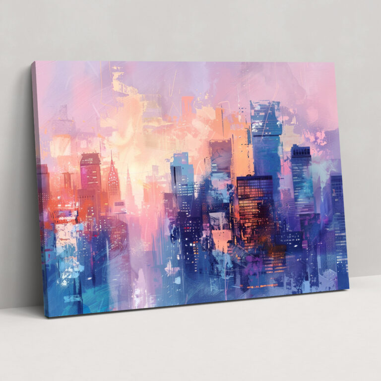Impressionism Soft Cityscape Wall Decoration - Impressionism, Canvas Wall Art, Wall Decoration, Home Decoration
