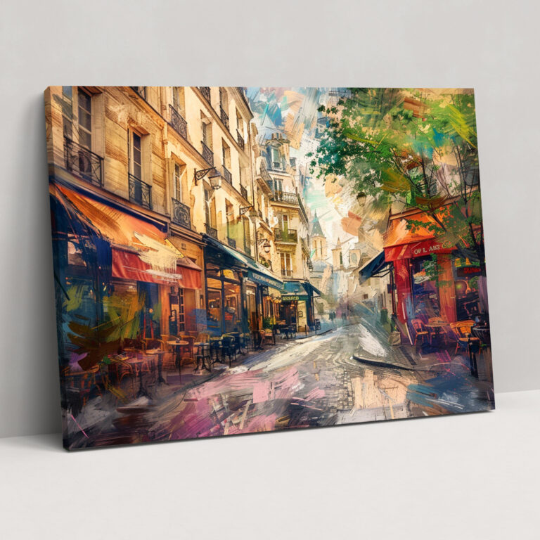 Impressionism Parisian Street Wall Art - Impressionism, Canvas, Home Decoration, Wall Decoration