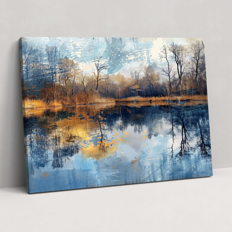 Impressionism Lakeside Reflection Wall Decoration - Impressionism, Wall Decoration, Impressionism, Home Decoration