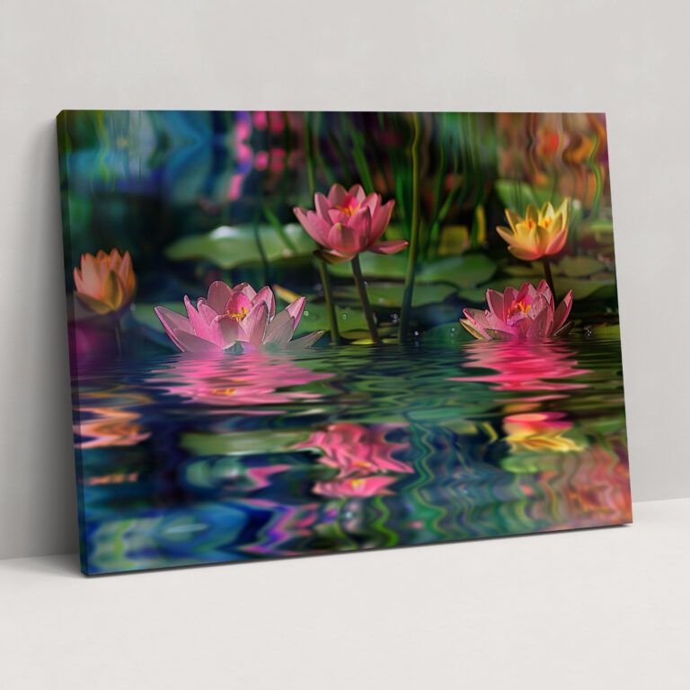 Impressionism Water Lilies Wall Decoration - Impressionism, Canvas, Wall Decoration, Home Decoration