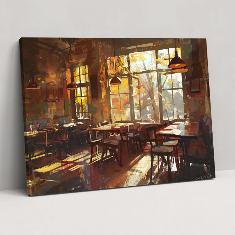 Cafe Impressions Canvas Print - Impressionism, Wall Art, Home Decoration, Impressionism