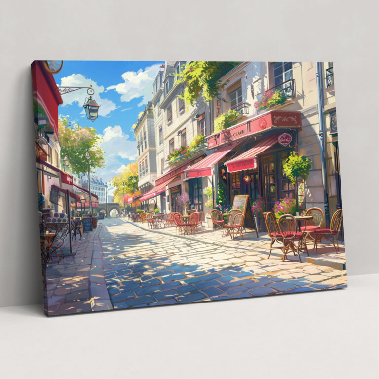 Parisian Impressions Wall Art - Impressionism, Canvas, Wall Decoration, Cafe Tables