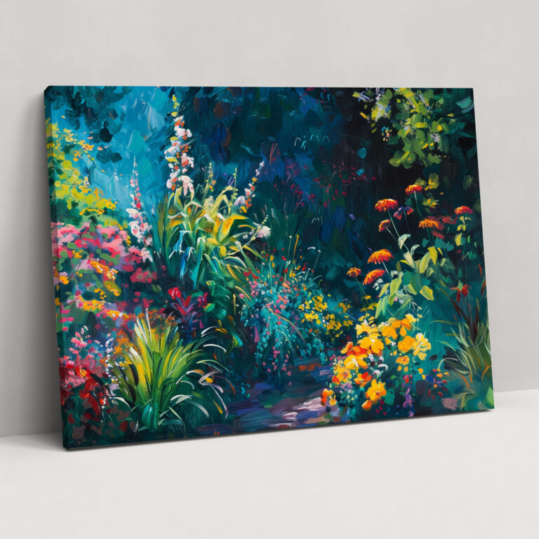Impressionism Garden Canvas Print - Impressionism, Canvas, Wall Decoration, Canvas Print