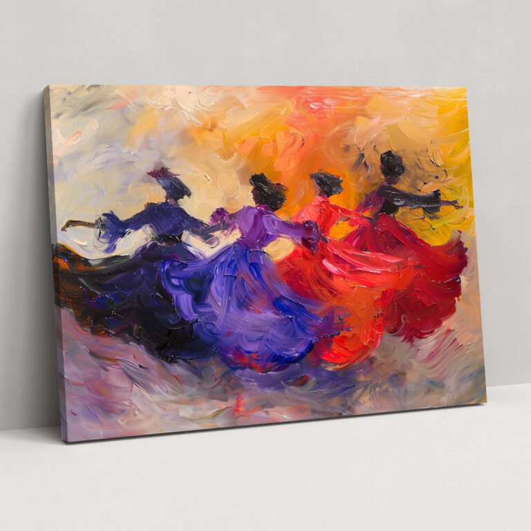 Impressionism Dancers In Motion Wall Decoration - Impressionism, Wall Art, Impressionism, Canvas