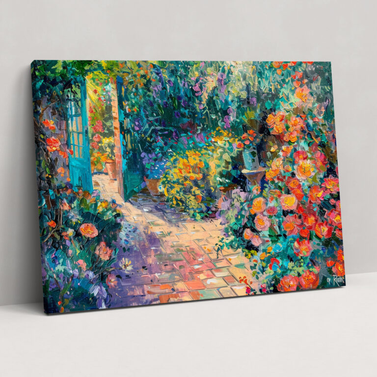 Impressionism Sunny Garden Wall Art - Impressionism, Canvas, Impressionism, Home Decoration