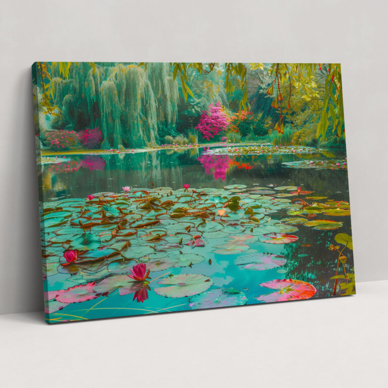 Impressionism Water Lilies Garden Wall Decoration - Impressionism, Home Decoration, Impressionism, Canvas Wall Art