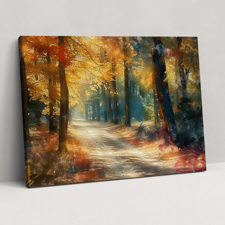 Impressionism Dreamy Forest Wall Art - Impressionism, Canvas, Wall Art, Home Decoration