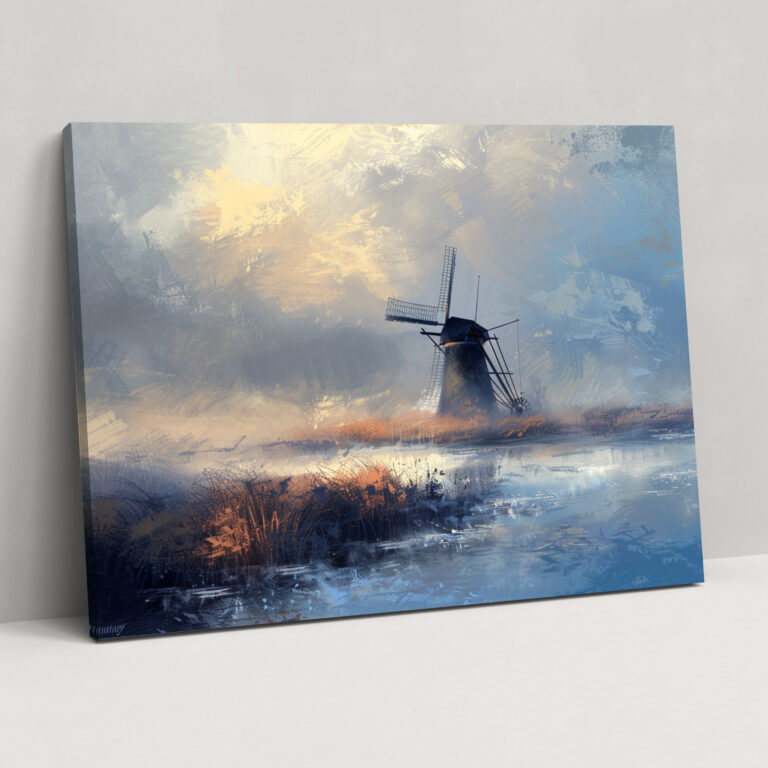 Impressionism Canvas Print - Impressionism, Wall Decoration, Misty Morning, Canvas Wall Art