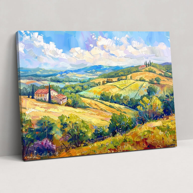 Impressionism Wall Decoration - Impressionism, Canvas, Canvas Wall Art, Rolling Hills