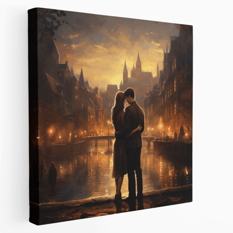 Canvas Painting - Golden Horn Sunset