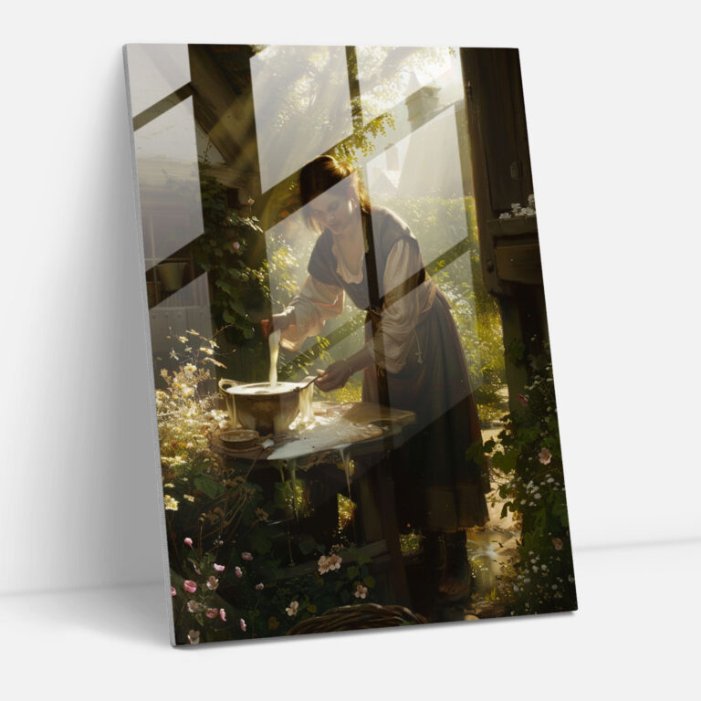 Johannes Vermeer Glass Art - Johannes Vermeer, Glass Wall Art, Wall Decoration, Glass Art