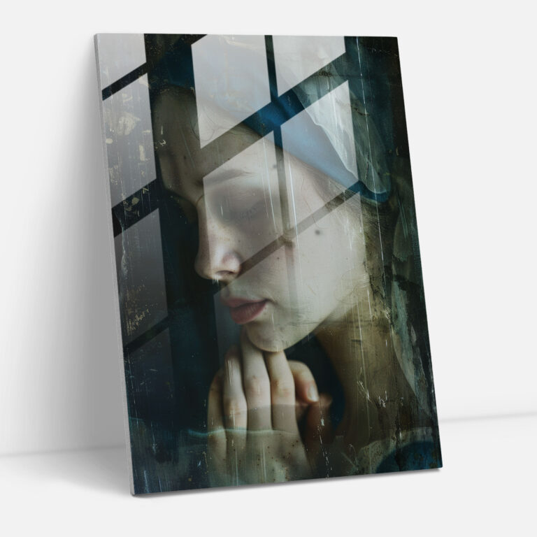 Johannes Vermeer Modern Art Glass Print - Johannes Vermeer, Home Decoration, Glass Art, Modern Art