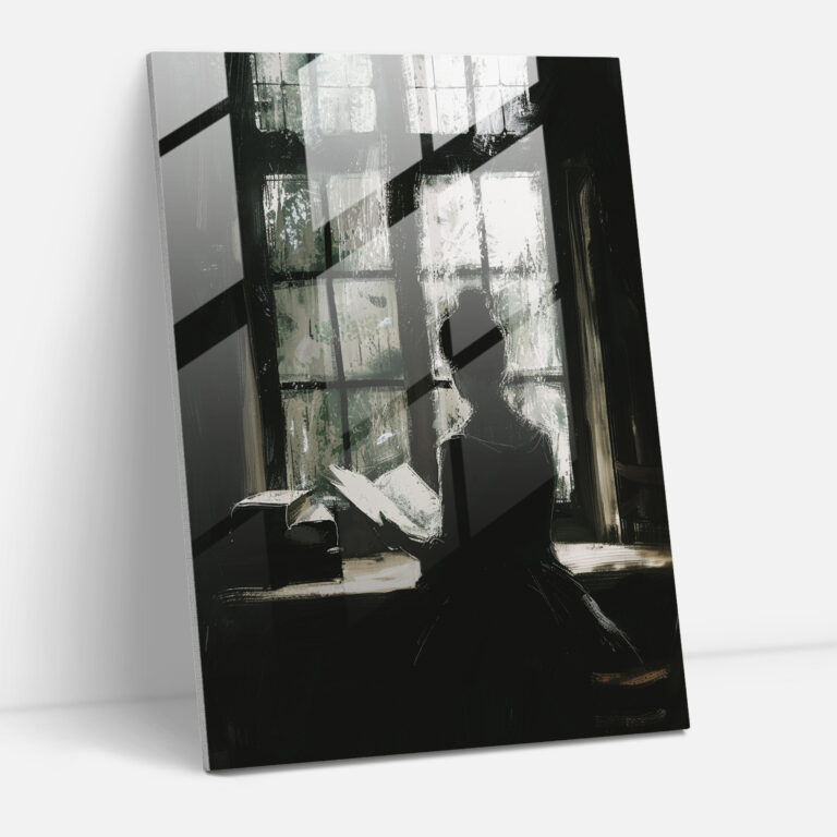 Johannes Vermeer Glass Wall Art - Woman Reading A Letter - Johannes Vermeer, Glass Wall Art, Home Decoration, Modern Art