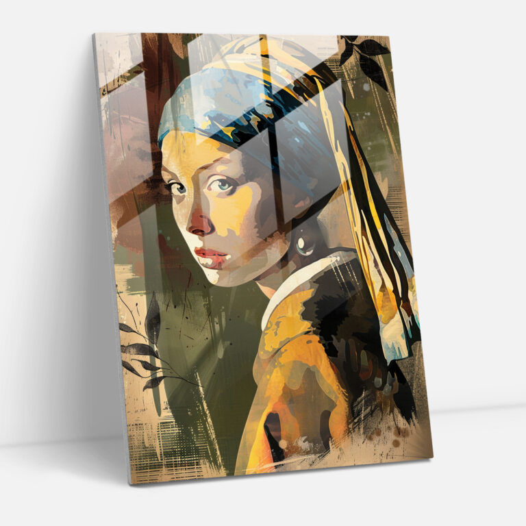 Johannes Vermeer Glass Print - Girl With A Pearl Earring - Johannes Vermeer, Glass Art, Johannes Vermeer, Modern Art