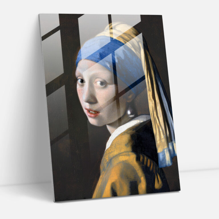 Johannes Vermeer Home Decoration - Woman With A Pearl Earring - Johannes Vermeer, Glass Art, Modern Art, Wall Decoration