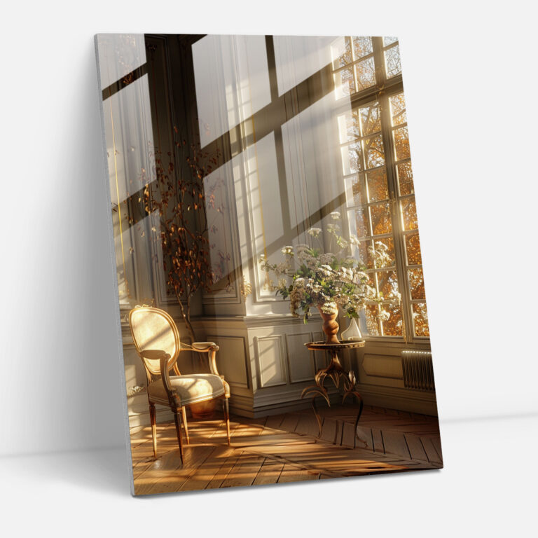 Johannes Vermeer Glass Wall Art - Elegant Indoor Scene - Johannes Vermeer, Wall Decoration, Modern Art, Glass Art