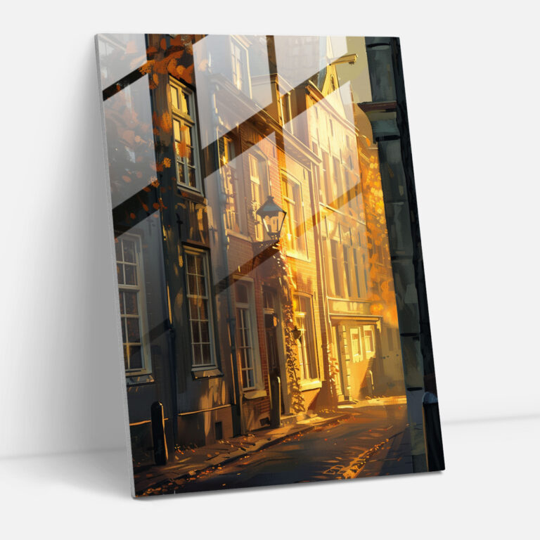 Johannes Vermeer Glass Wall Art - Quiet Street Corner - Johannes Vermeer, Johannes Vermeer, Wall Decoration, Modern Art