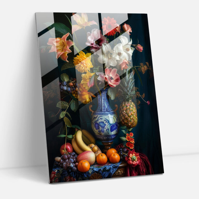 Johannes Vermeer Glass Wall Art - Masterful Still Life - Johannes Vermeer, Wall Decoration, Johannes Vermeer, Modern Art