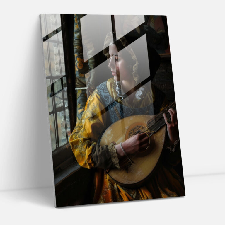 Johannes Vermeer Glass Wall Art Home Decoration - Johannes Vermeer, Glass Wall Art, Modern Art, Home Decoration