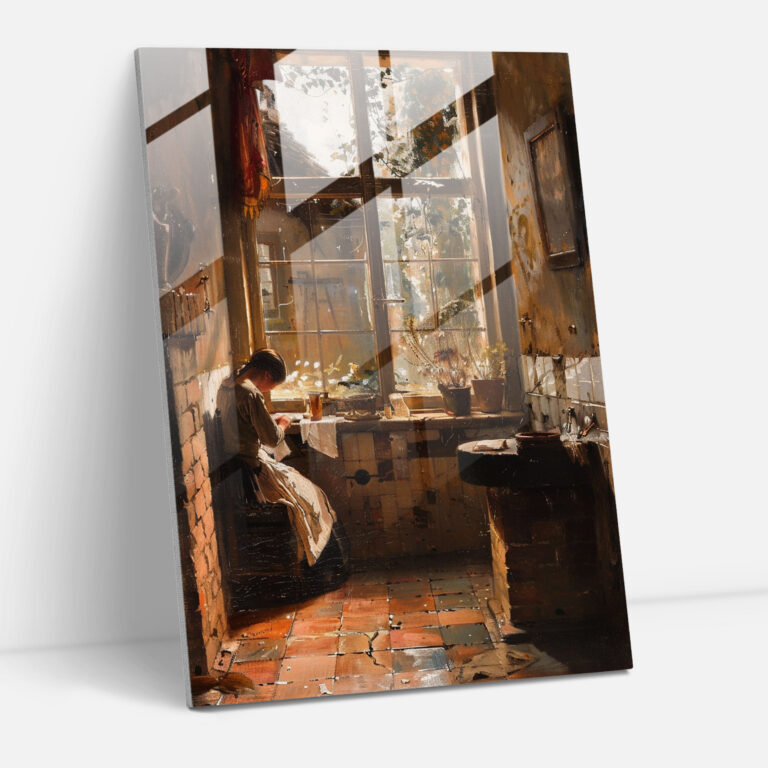 Johannes Vermeer Glass Art Home Decoration - Johannes Vermeer, Modern Art, Glass Print, Wall Decoration
