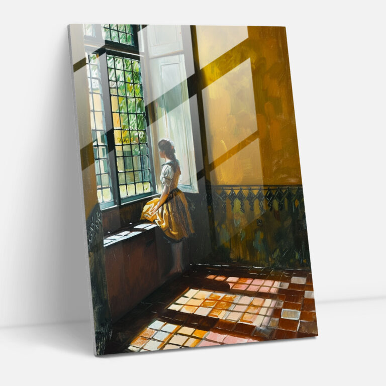 Johannes Vermeer Glass Wall Art - Johannes Vermeer, Johannes Vermeer, Home Decoration, Modern Art