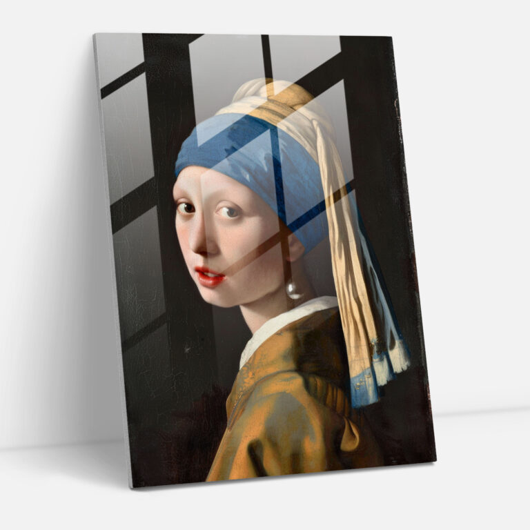 Johannes Vermeer Home Decoration Glass Print - Johannes Vermeer, Glass Art, Modern Art, Wall Decoration