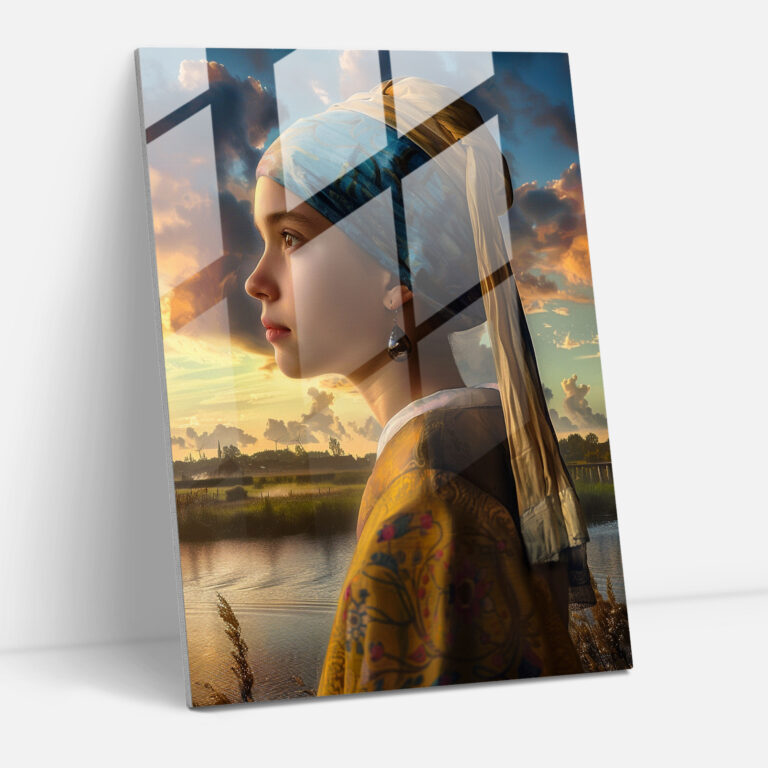 Johannes Vermeer Glass Wall Art Wall Decoration - Johannes Vermeer, Glass Print, Glass Art, Wall Decoration