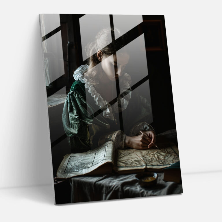 Johannes Vermeer Glass Wall Art Home Decoration - Johannes Vermeer, Home Decoration, Modern Art, Glass Print