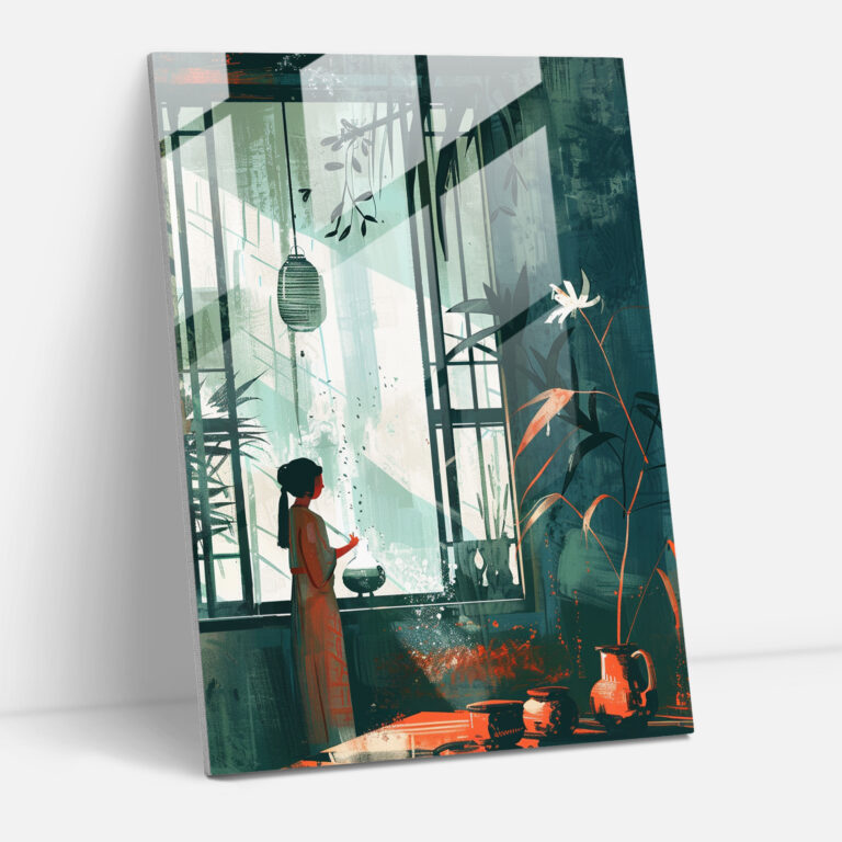 Johannes Vermeer Glass Print Wall Decoration - Johannes Vermeer, Wall Decoration, Modern Art, Glass Wall Art